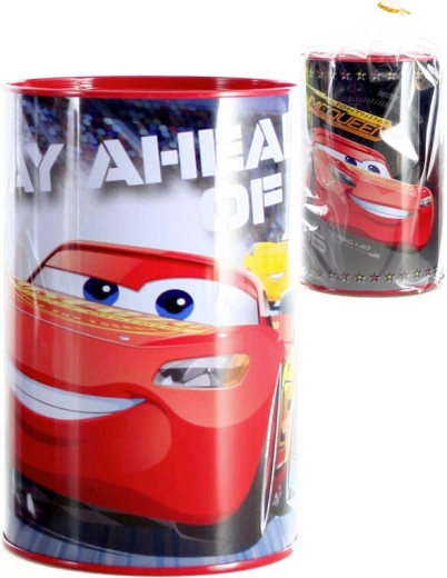Dziecięca metalowa skarbonka Cars 15 cm okrągła - 1 sztuka