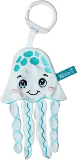 Szeleściąca wisząca zabawka materiałowa Meduza dla niemowląt 0+ Mom's Care