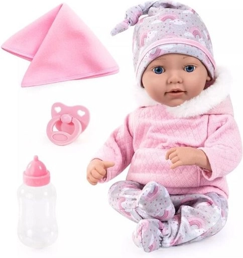 Bayer reborn lalka niemowlę 38 cm z akcesoriami