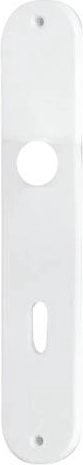 Tarcza drzwiowa Klasik do zamka zapadkowego 90 mm, biała, 10 par