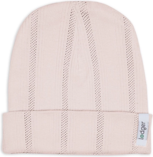 Czapeczka niemowlęca Lodger pointelle powder 0–6 miesięcy