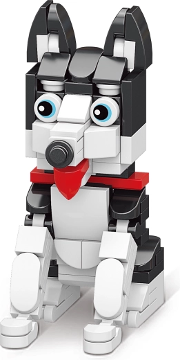 Mini zestaw konstrukcyjny piesek – kreatywne figurki psów dla dzieci od 6 lat