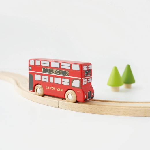 Le Toy Van drewniany dwupiętrowy londyński autobus (edycja kolekcjonerska)