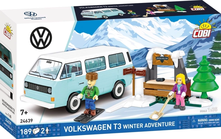 Klocki Cobi Volkswagen T3 zimowa przygoda (189 elementów)