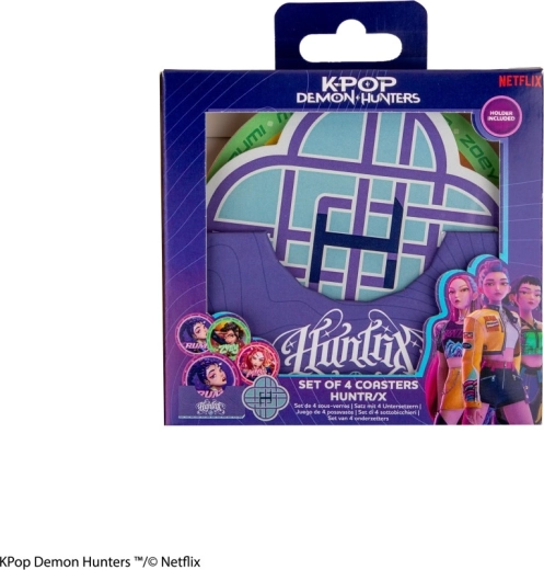 K-pop Demon Hunters zestaw 4 podkładek Huntrix