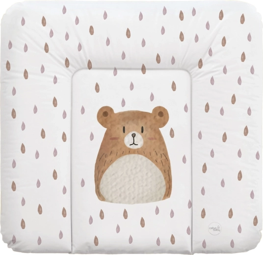 Ceba Baby miękka mata do przewijania na komodę Basic Bear Buddy 75 × 72 cm