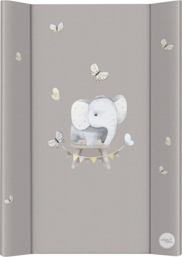 Ceba Baby miękka profilowana podkładka do przewijania 50 × 70 cm basic little elephant