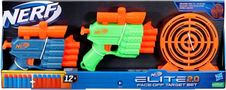 Nerf Elite 2.0 Face-Off zestaw z tarczą i 2 blasterami