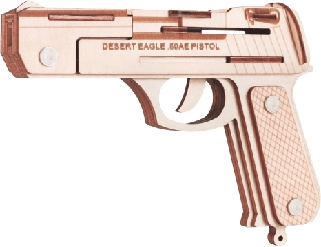 Drewniane puzzle 3D Pistolet Desert Eagle