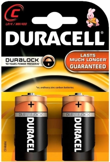 Baterie alkaliczne C 1,5 V DURACELL Basic, 2 szt.