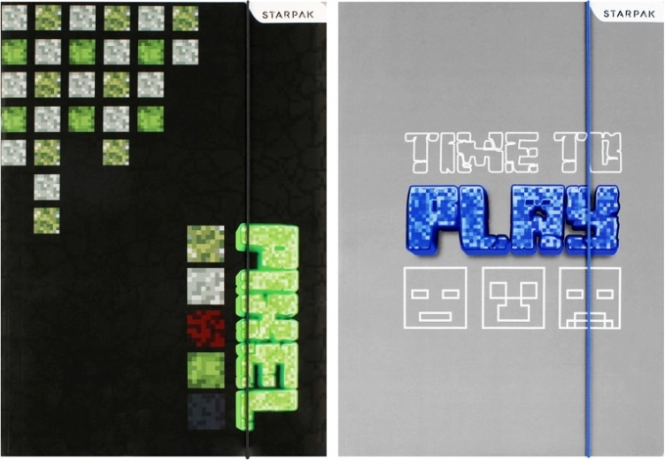 Okładka na zeszyty A4 Minecraft Pixel – 1 sztuka