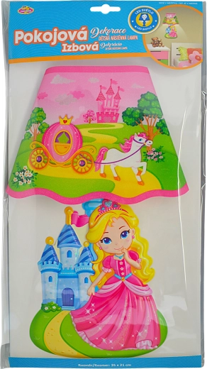 Dziecięca ścienna lampa 3D księżniczka