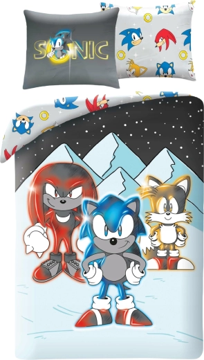 Dziecięca pościel Sonic Friends z mikrofibry