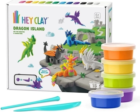 HeyClay wyspa smoków – kreatywny zestaw modeliny
