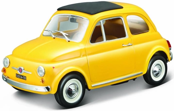 Bburago 1:24 Fiat 500 F 1965 Żółty