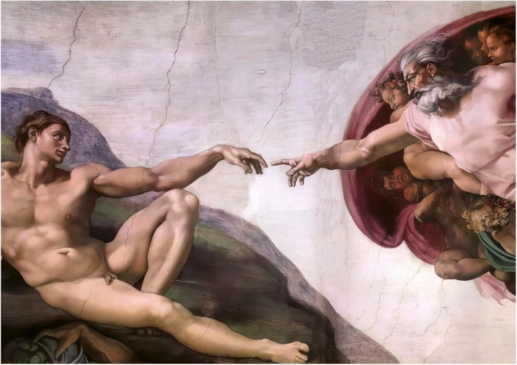 Puzzle Stworzenie Adama 1000 elementów EDUCA