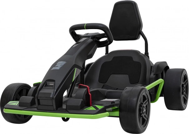 Dziecięcy gokart akumulatorowy Fast 3 Drift czarny + funkcja Drift + silniki 2x150W + pilot LED + pasy