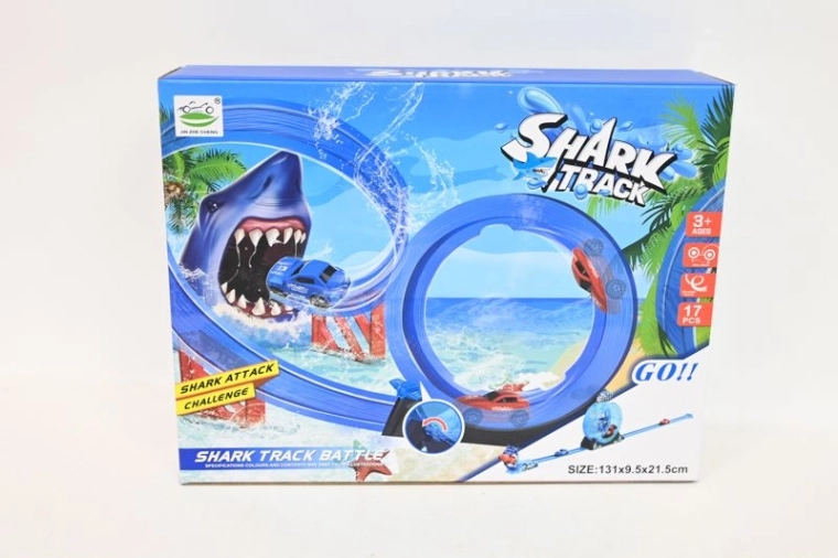 Tor wyścigowy z rekinem i pętlą Shark Track Battle