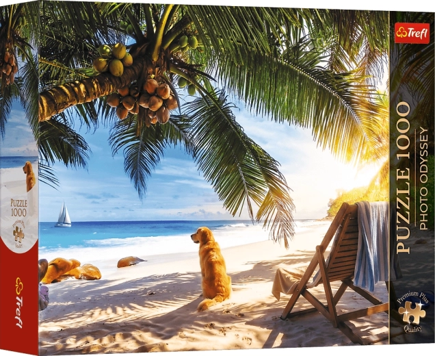 Trefl Puzzle Premium Plus Photo Odyssey: Odpoczynek na plaży, Seszele, 1000 elementów