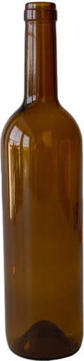 Szklana butelka na wino 750 ml brązowa lub zielona