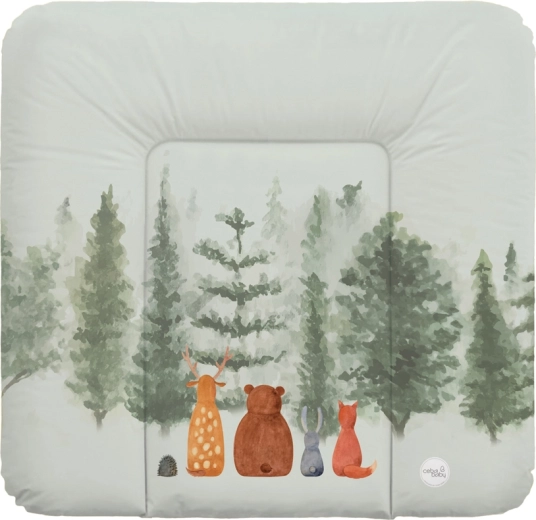Ceba Baby miękka mata do przewijania na komodę 75 × 72 cm basic forest companions