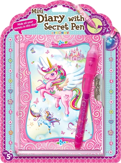 Dziennik Pegas z tajnym długopisem UV i zamkiem