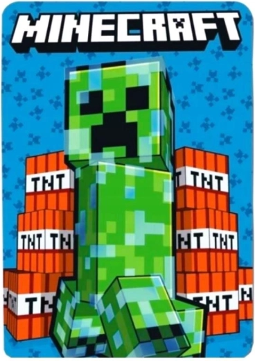Koc polarowy Minecraft 100 × 140 cm - 1 szt.