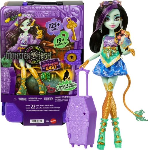 Monster High Jinafire Long zestaw podróżny z niespodziankami 28 cm
