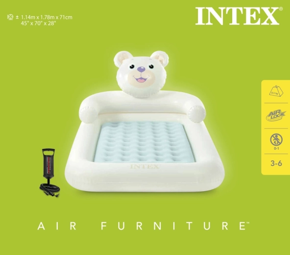 Nadmuchiwana podróżna leżanka dla dzieci Niedźwiedź