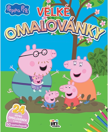 Wielka kolorowanka Świnka Peppa z naklejkami