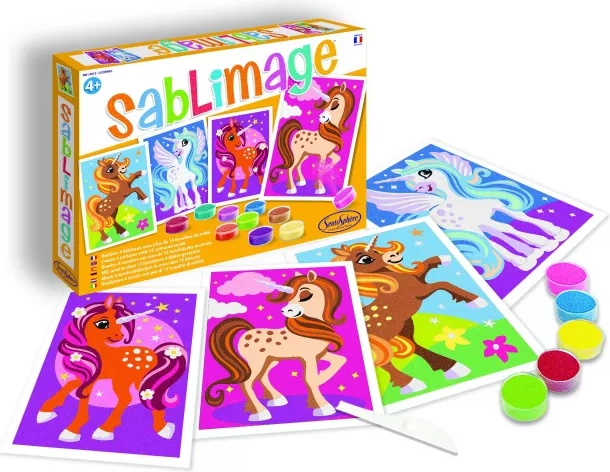 Sentosphere Sablimage mini – piaskowe obrazki jednorożce