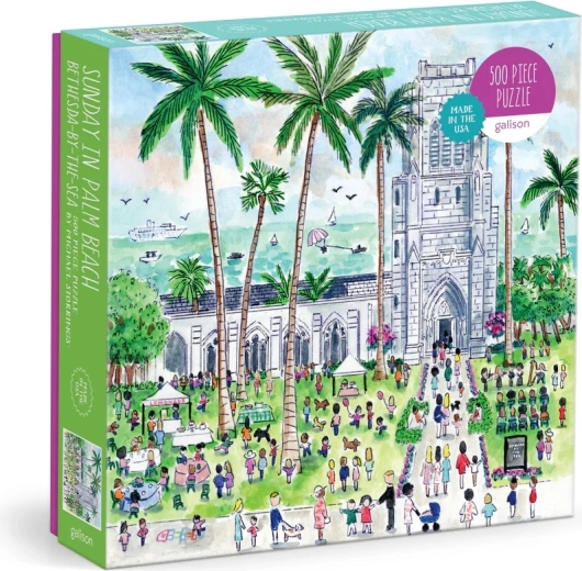Puzzle Galison Niedziela w Palm Beach 500 elementów