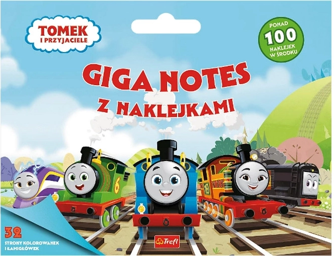 Tomek i Przyjaciele giga zeszyt z naklejkami