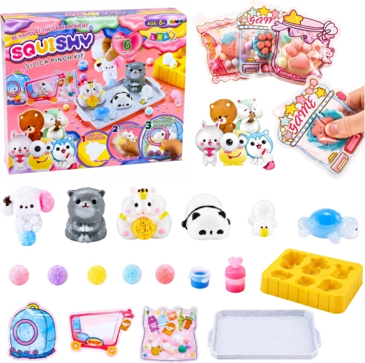 Kreatywny zestaw DIY do tworzenia squishy zwierzątek z masą silikonową