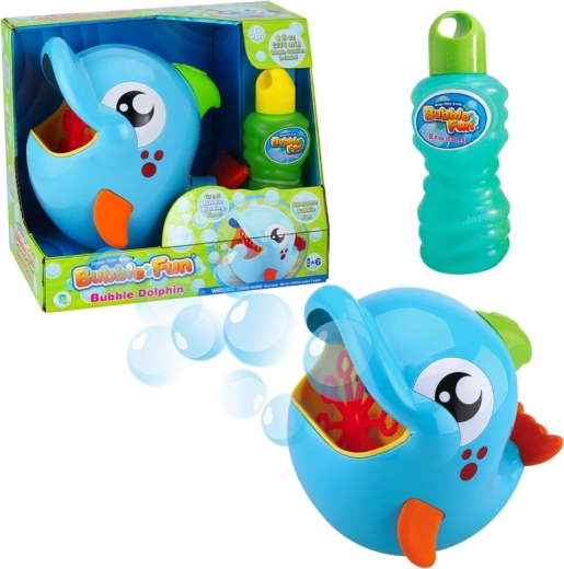 Maszyna do baniek delfin z płynem 236 ml – Bubble Fun