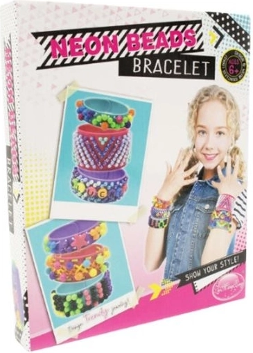 Kreatywny zestaw do robienia bransoletek Neon Beads Bracelet