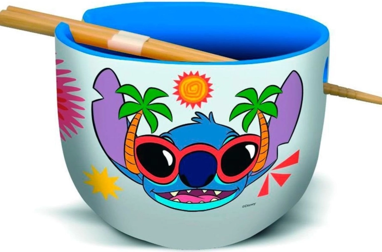 STOR ceramiczna miska do ramenu z pałeczkami Stitch