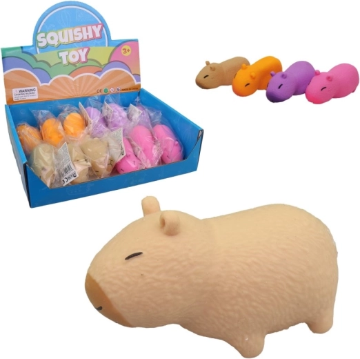 Squishy zabawka kapibara w display boxie (12 szt.)
