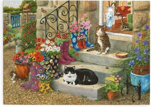 Puzzle Kot w butach z 500 dużymi elementami
