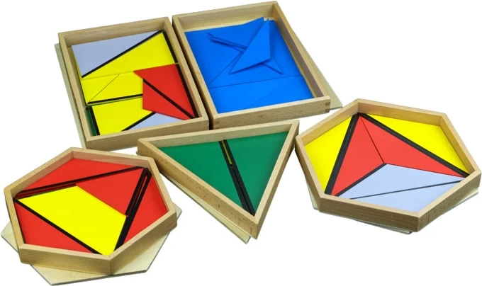 Moyo Montessori trójkąty konstrukcyjne Montessori
