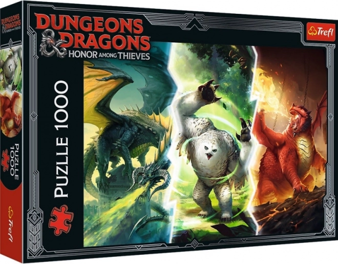 Puzzle 1000 elementów Legendarne potwory z FAERÛNU – DUNGEONS & DRAGONS