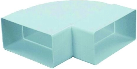 Poziome płaskie kolano do wentylacji 110 × 55 mm