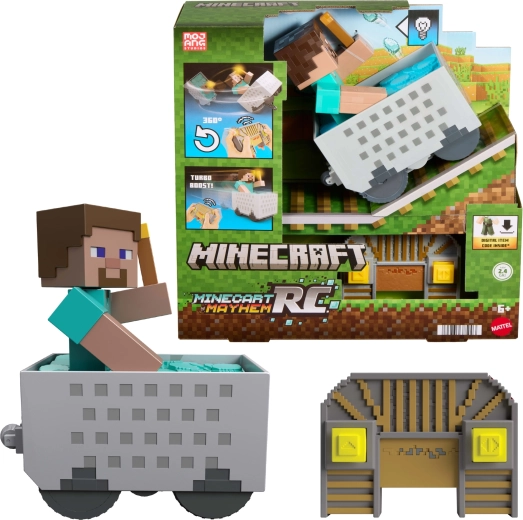 Minecraft RC wózek kopalniany ze Stevem