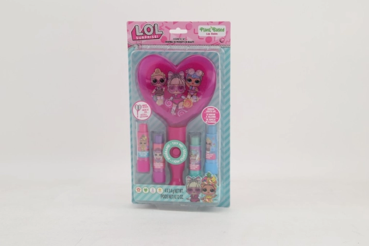 zestaw kosmetyczny z podświetlanym lusterkiem LOL