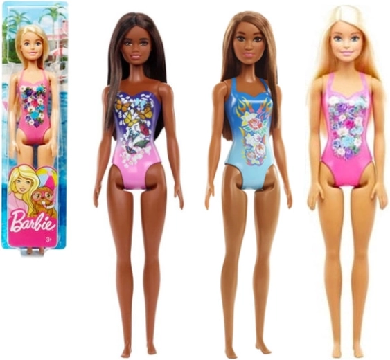 Plażowa lalka Barbie w kostiumie kąpielowym