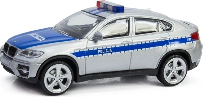Rastar BMW X6 radiowóz policyjny 1:43 - 1 sztuka