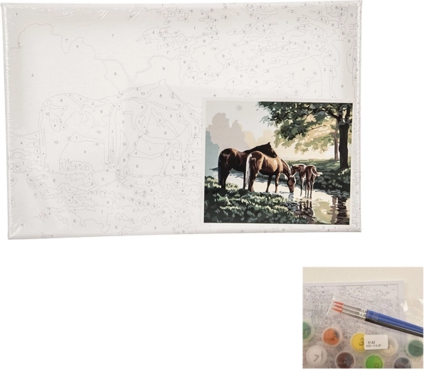 Malowanie po numerach – Konie 24 × 30 cm