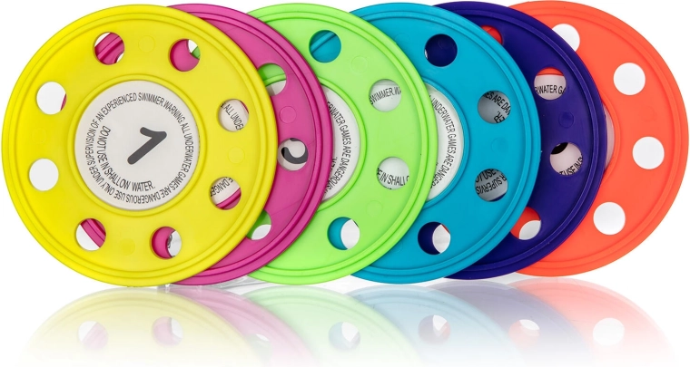 Dyski do nurkowania do wody SPORTWELL, mix kolorów (6 szt.)