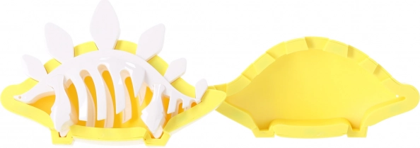 magnetyczna układanka konstrukcyjna dinozaur ze szkieletem i sceną 3D