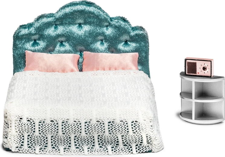 Lundby mebelki do sypialni do domku dla lalek